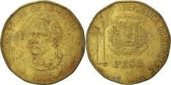 Coin, Dominican Republic, Peso, 1992
