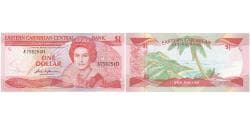 East Caribbean States, 1 Dollar, UNC(65-70)