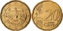 Slovakia, 20 Euro Cent, 2010, Kremnica, BU, , Nordic gold, KM:99