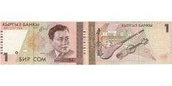 Banknote, KYRGYZSTAN, 1 Som, 1999, UNC(65-70)