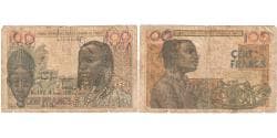 West African States, 100 Francs, 1961-03-20, VG(8-10)