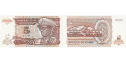 Zaire, 5 Nouveaux Zaïres, 1993-06-24, UNC(65-70)