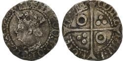 Principality of Catalonia, Alfonso IV, 1/2 Croat, 1416-1458, Perpignan, Silver