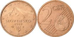 Slovakia, 2 Euro Cent, 2009, Kremnica, Copper Plated Steel,