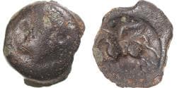 Coin, Suessiones, Bronze au cheval ailé, Ist century BC, , Potin