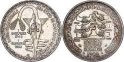 West African States, 5000 Francs, 1982, Silver, , KM:11