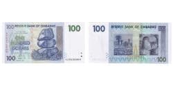 Banknote, Zimbabwe, 100 Dollars, 2007, KM:69, UNC(65-70)