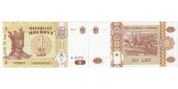 Moldova, 1 Leu, UNC(65-70)