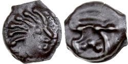Senones, Potin à la tête d’indien, 1st century BC, Potin,