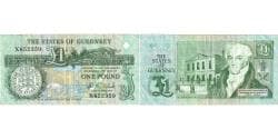 Guernsey, 1 Pound, EF(40-45)