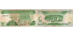 Banknote, Mauritius, 10 Rupees, 1985, Undated, KM:35a, VF(20-25)