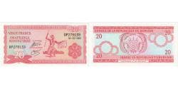 Burundi, 20 Francs, 2005-02-05, UNC(65-70)