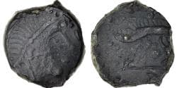 Coin, Aulerci Eburovices, Bronze au sanglier enseigne, c. 60-50 BC,