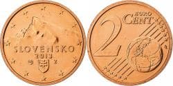 Slovakia, 2 Euro Cent, 2013, Kremnica, BU, , Copper Plated Steel, KM:96