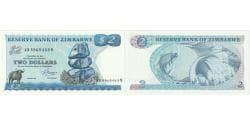 Zimbabwe, 2 Dollars, 1983, KM:1b, UNC(65-70)