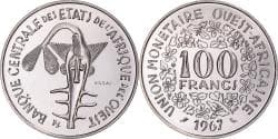 Coin, West African States, 100 Francs, 1967, Paris, ESSAI, , Nickel