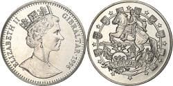 Gibraltar, 2.8 Ecus, 1996, BE, Copper-nickel,