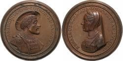 Duchy of Lorraine, Medal, Antoine of Lorraine & Renée of Bourbon, 18th century