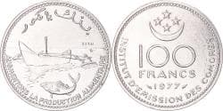 Coin, Comoros, 100 Francs, 1977, ESSAI, , Nickel