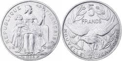 New Caledonia, 5 Francs, 1994, Paris, Aluminum, , KM:16