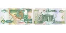 Banknote, Zambia, 20 Kwacha, 1992-1996, 1992, KM:36a, UNC(65-70)