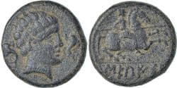 Coin, Iberia - Sekaisa, As, 1st century BC, Zaragoza, , Bronze