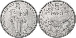 New Caledonia, 5 Francs, 1952, Paris, Aluminum, , KM:4