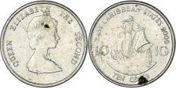 Coin, East Caribbean States, 10 Cents, 2000