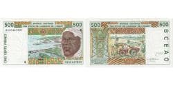 West African States, 500 Francs, UNC(63)