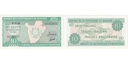 Banknote, Burundi, 10 Francs, 1989, 1989-10-01, KM:33b, UNC(65-70)