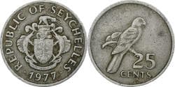 Seychelles, 25 Cents, 1977