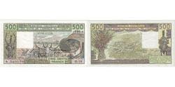 West African States, 500 Francs, 1986, KM:706Ki, UNC(65-70)