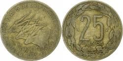 Central African States, 25 Francs, 1975