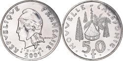 Coin, New Caledonia, 50 Francs, 2001, Paris, , Nickel, KM:13