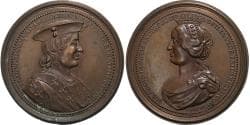 Duchy of Lorraine, Medal, Frederick II of Vaudémont & Yolande of Lorraine, 18th