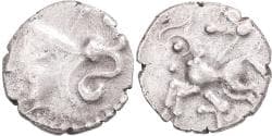 Coin, Aulerci Cenomani, Denier, ca. 80-50 BC, Le Mans, , Silver