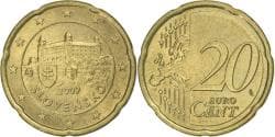 Slovakia, 20 Euro Cent, 2009, Kremnica, Brass, , KM:99