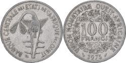 West African States, 100 Francs, 1975, Nickel,