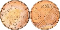 Slovakia, 5 Euro Cent, 2009, Kremnica, , Copper Plated Steel, KM:97