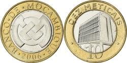 Mozambique, 10 Meticais, 2006, Bi-Metallic, , KM:140