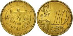 Slovakia, 10 Euro Cent, 2009, Kremnica, Nordic gold, , KM:98
