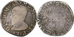 Principality of Dombes, Louis II de Bourbon-Montpensier, Teston, 1577, Trévoux