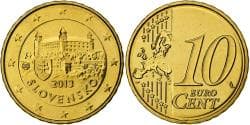 Slovakia, 10 Euro Cent, 2013, Kremnica, BU, , Nordic gold, KM:98