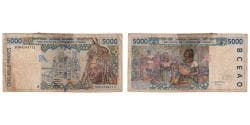 Banknote, West African States, 5000 Francs, KM:113Ad, VF(20-25)