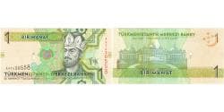 Banknote, Turkmenistan, 1 Manat, 2009, UNC(65-70)
