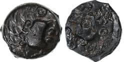 Senones, Bronze YLLYCCI à l'oiseau, 1st century BC, Bronze,