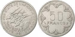 Central African States, 50 Francs, 1981, Paris, Nickel, , KM:11