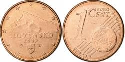 Slovakia, Euro Cent, 2009, Kremnica, Copper Plated Steel,
