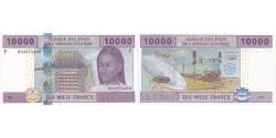Central African States, 10,000 Francs, 2002, KM:510Fa, UNC(65-70)