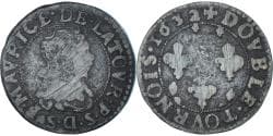 Coin, Principality of Sedan, Frédéric-Maurice de la Tour d'Auvergne, Double